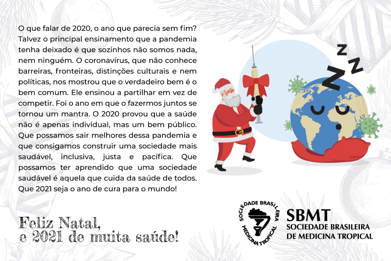 Feliz Natal e 2021 de muita saúde! | SBMT
