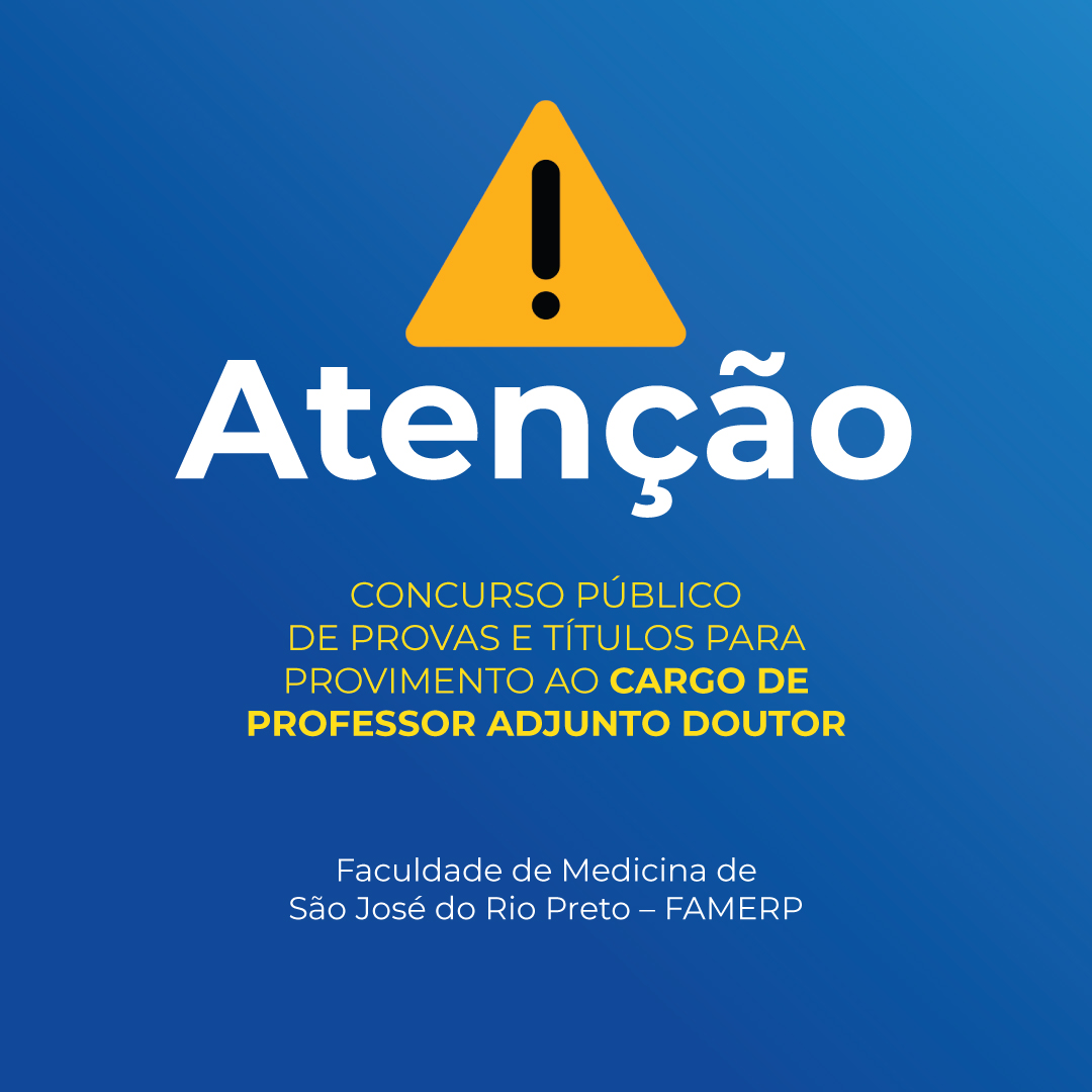EDITAL PARA ABERTURA DE CONCURSO PÚBLICO: PROVIMENTO AO CARGO DE PROFESSOR ADJUNTO DOUTOR para Anatomia e Patologia