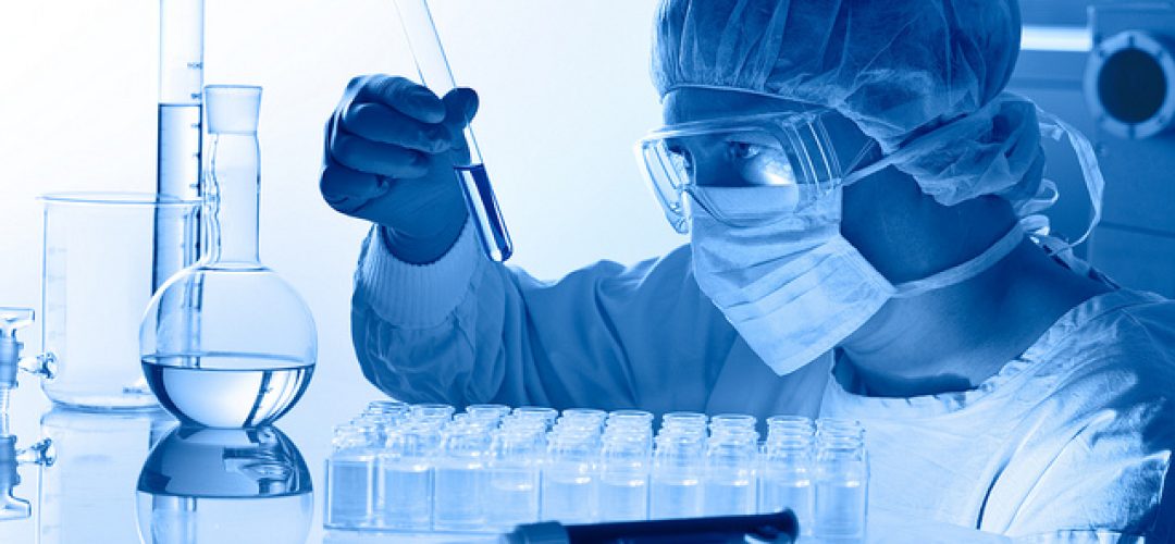 scientist working at the laboratory
